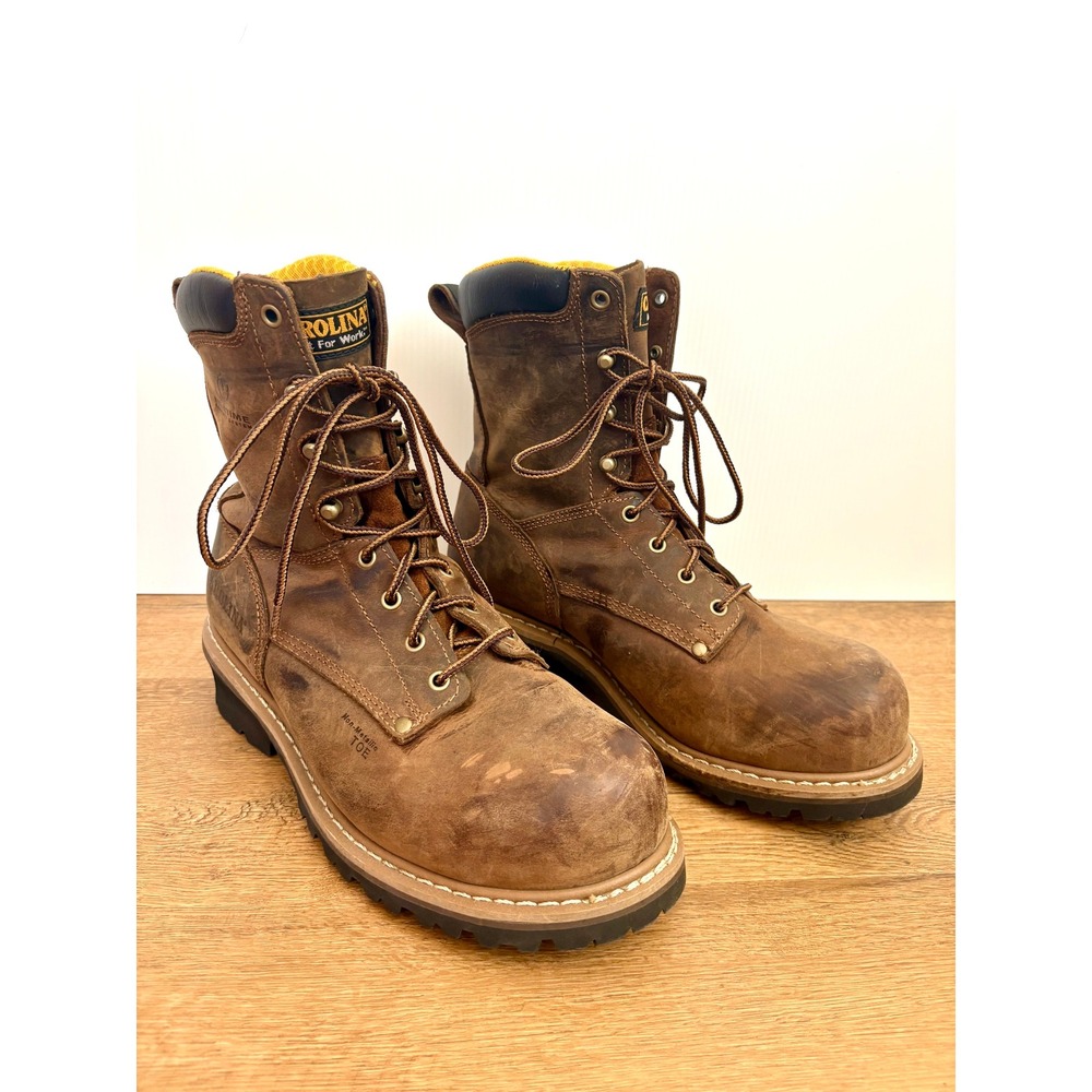 Carolina CA9853 Poplar Size 11 4E Composite Toe Logger Leather Work Boots